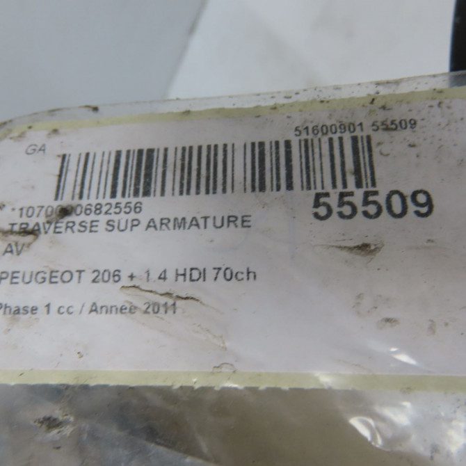 Traverse supérieure armature avant occasion PEUGEOT 206 + Phase 1 03-2009->05-2013 1.4 HDI 70ch 7106H8 4