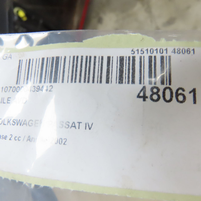 Aile avant droite occasion VOLKSWAGEN PASSAT IV Phase 2 10-2000->03-2005 1.9 TDI 100ch 3B0821106E 4