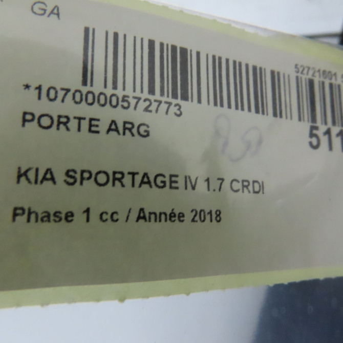 Porte arrière gauche occasion KIA SPORTAGE IV Phase 1 04-1995->04-1999 1.7 CRDI 140ch 77003D9000 4
