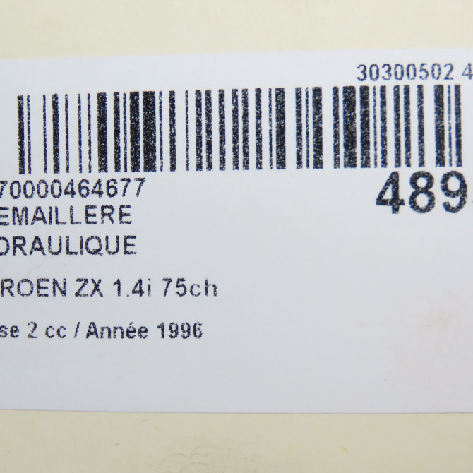 Cremaillere hydraulique occasion CITROEN ZX Phase 2 07-1994->06-1998 1.4i 75ch 4000KH 4