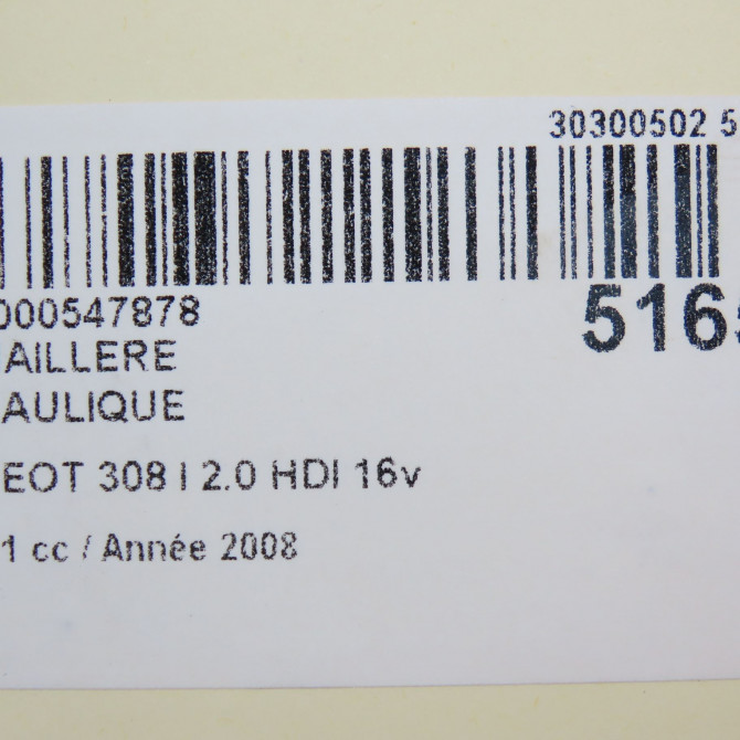 Cremaillere hydraulique occasion PEUGEOT 308 I Phase 1 09-2007->03-2011 2.0 HDI 16v 136ch 4001L2 6