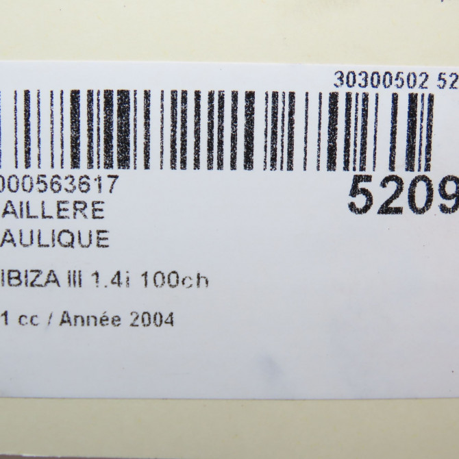 Cremaillere hydraulique occasion SEAT IBIZA III Phase 1 03-2002->03-2006 1.4i 100ch 6Q1423070X 8