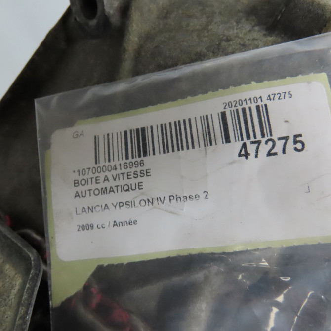 Boîte à vitesse automatique occasion LANCIA YPSILON IV Phase 2 10-2006->06-2011 71753411 6