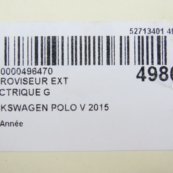 Retroviseur exterieur electrique gauche occasion VOLKSWAGEN POLO V 6C1857507A9B9 6