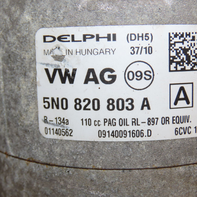 Compresseur air conditionne occasion VOLKSWAGEN POLO V POLO V Phase 1 2009-09-01->2014-05-31 1.2 TDI 75ch 5K0820803K 3