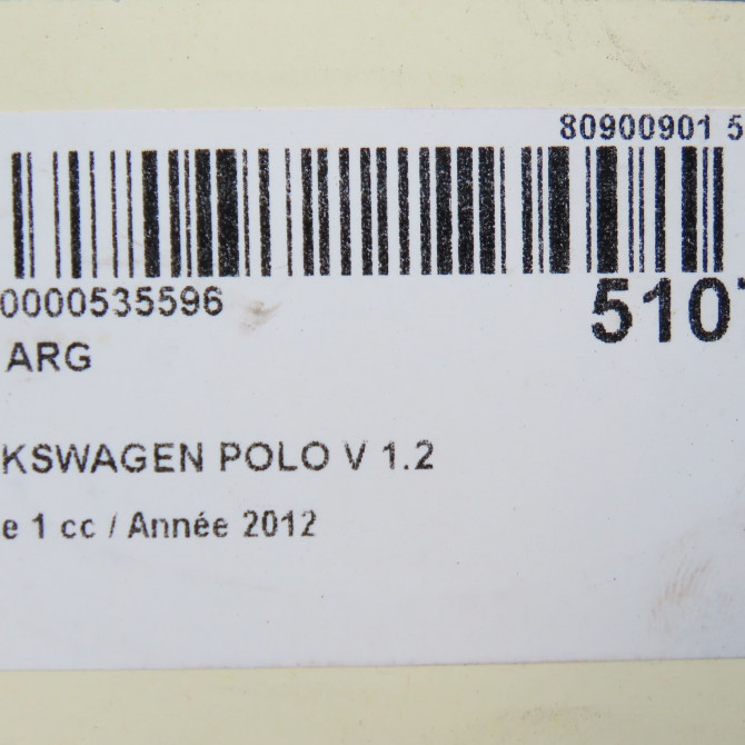 Feu arrière gauche occasion VOLKSWAGEN POLO V POLO V Phase 1 2009-09-01->2014-05-31 1.2 TDI 75ch 6R0945095AH 5
