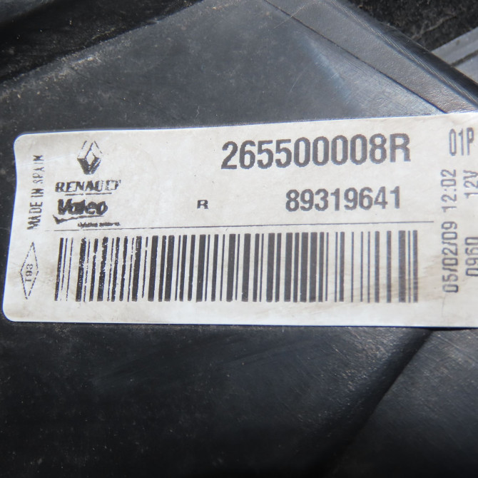 Feu arrière droit occasion RENAULT MEGANE III Phase 1 11-2008->01-2012 1.5 DCI 105ch 265500008R 4