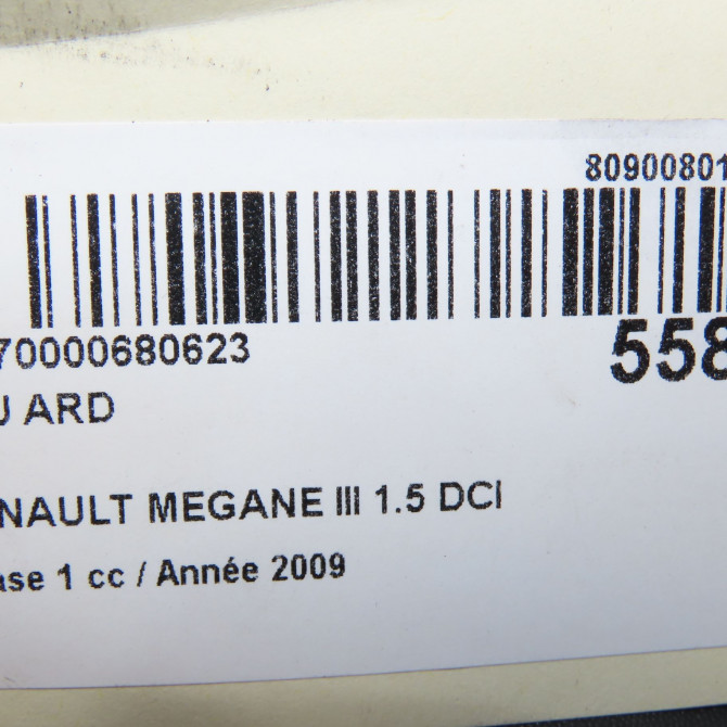 Feu arrière droit occasion RENAULT MEGANE III Phase 1 11-2008->01-2012 1.5 DCI 105ch 265500008R 6