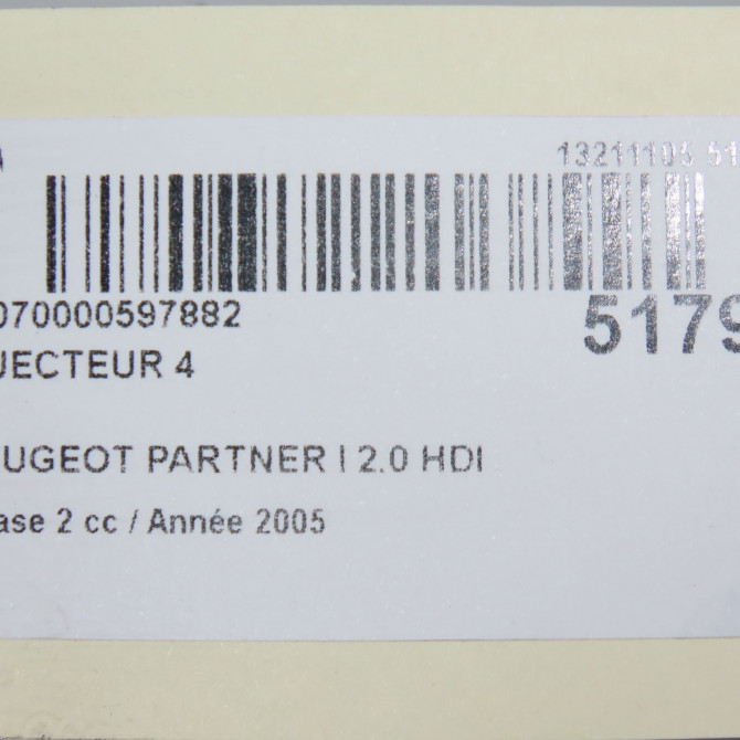 occasion PEUGEOT PARTNER I Phase 2 11-2002->05-2008 2.0 HDI 1980F0 5