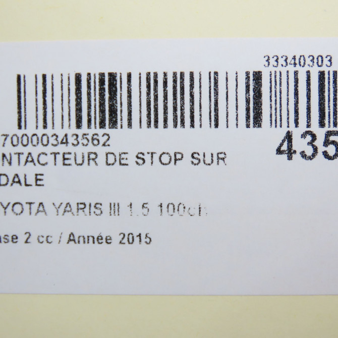 occasion TOYOTA YARIS III Phase 2 06-2014->... 1.5 100ch 4