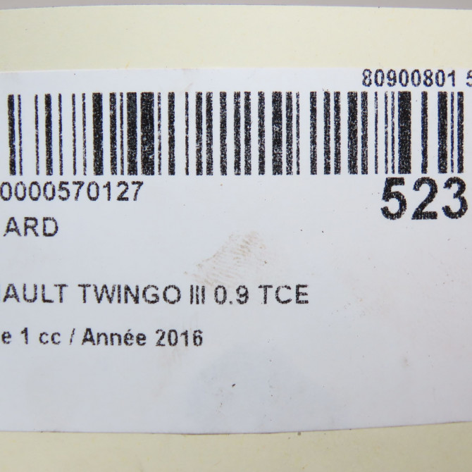 Feu arrière droit occasion RENAULT TWINGO III Phase 1 06-2014->... 0.9 TCE 12v 90ch 265501361R 6