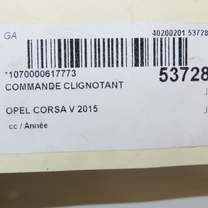 Commande clignotant occasion  13470443 5