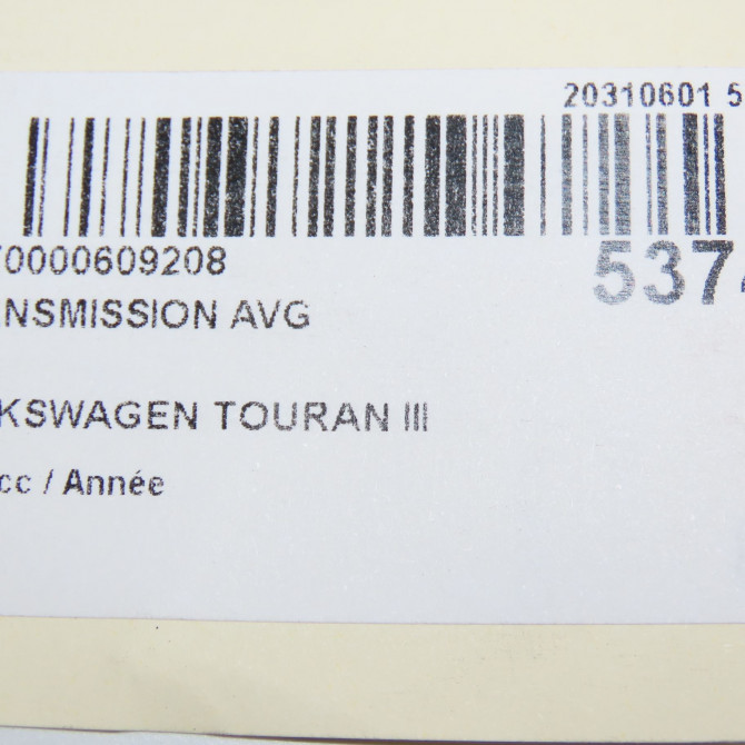 Transmission avant gauche occasion VOLKSWAGEN TOURAN III Phase 1 06-2015->... 3Q0407271N 6