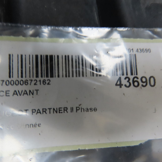 Face avant occasion PEUGEOT PARTNER II Phase 3 04-2015->... 1.6 BlueHDI 100ch 7104HG 3