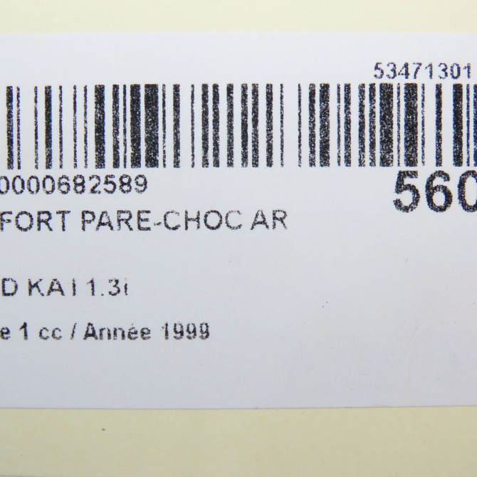 Renfort pare-choc arrière occasion FORD KA I Phase 1 10-1996->10-2008 1.3i 1137990 4