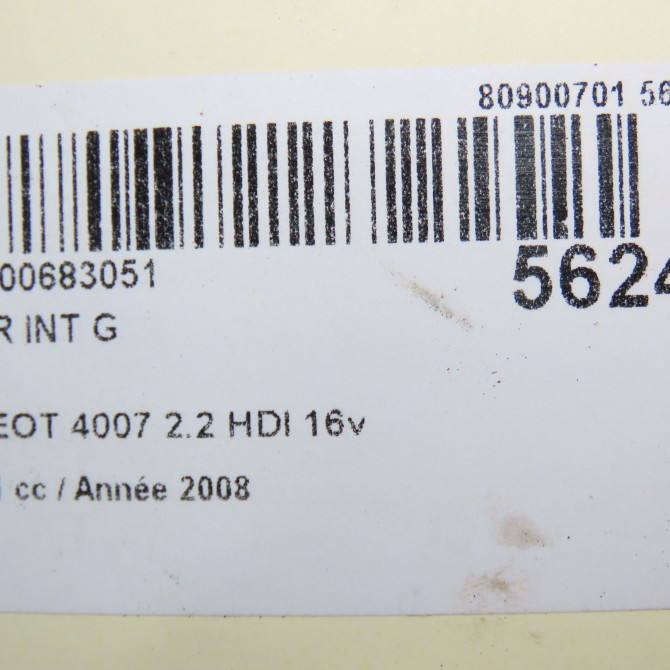 Feu arrière interieur gauche occasion PEUGEOT 4007 Phase 1 07-2007->03-2013 2.2 HDI 16v 6350EJ 5