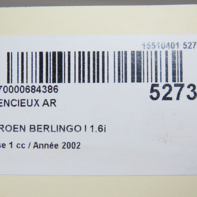 Silencieux arrière occasion CITROEN BERLINGO I Phase 1 09-1996->11-2002 1.6i 110ch 1730P1 6