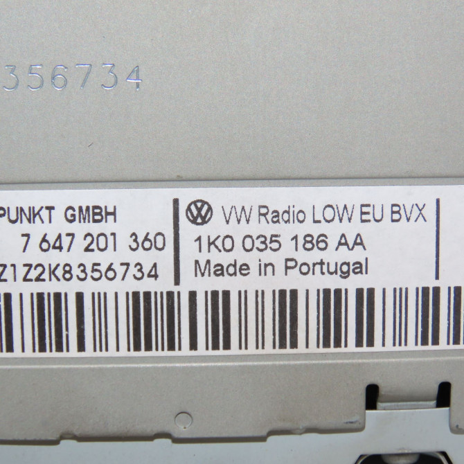 Autoradio occasion VOLKSWAGEN TOURAN II Phase 1 09-2010->12-2015 1K0057187NX 5