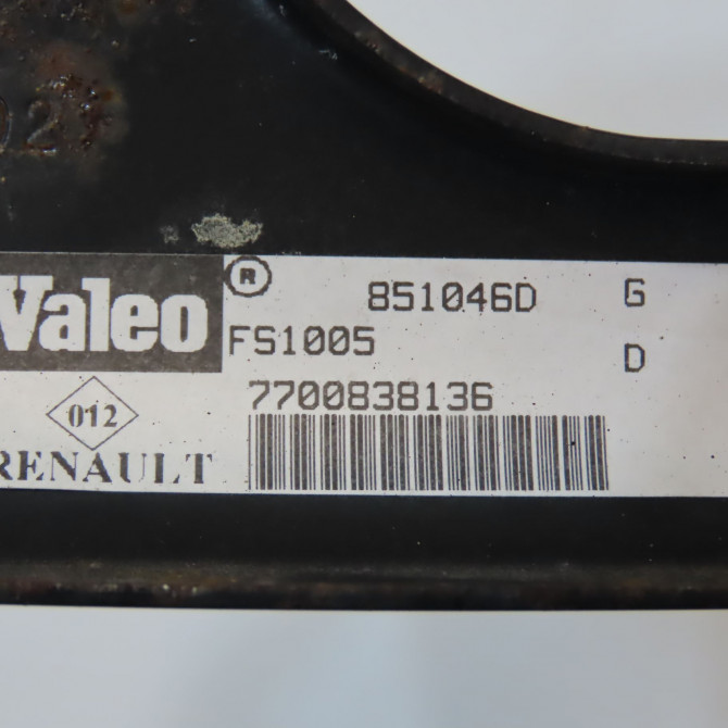 Ventilateur de refroidissement occasion RENAULT MEGANE I Phase 2 03-1999->06-2003 1.4i 16v 7701070301 5