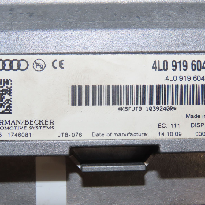 Autoradio occasion AUDI A4 III Phase 1 01-2008->10-2011 2.0 TDI 120ch 4E0057110L 5