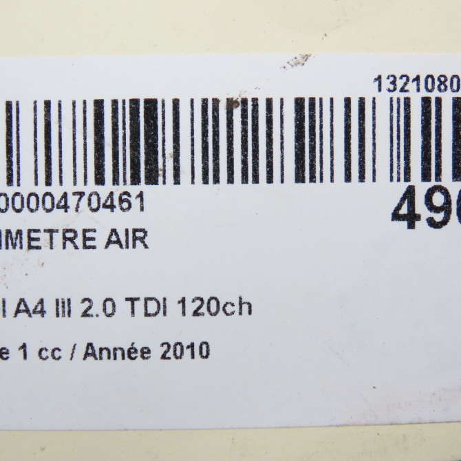 Debimetre air occasion AUDI A4 III Phase 1 01-2008->10-2011 2.0 TDI 120ch 3G906461C 7