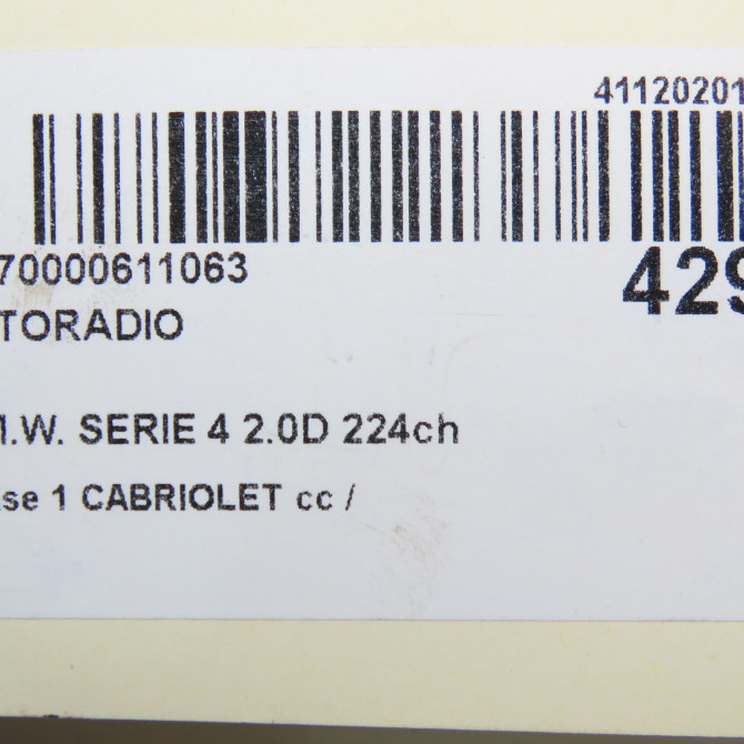 Autoradio occasion  61316832881 8