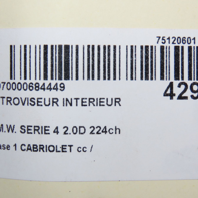 Retroviseur interieur occasion  51166992178 6