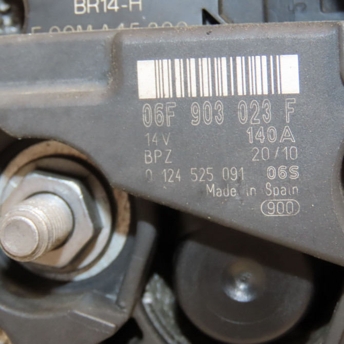 Alternateur occasion VOLKSWAGEN POLO V POLO V Phase 1 2009-09-01->2014-05-31 1.6 TDI 90ch 6F903023F 5