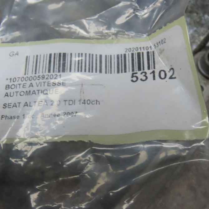 Boîte à vitesse automatique occasion SEAT ALTEA Phase 1 04-2004->05-2009 2.0 TDI 140ch 2E300050EX00P 7