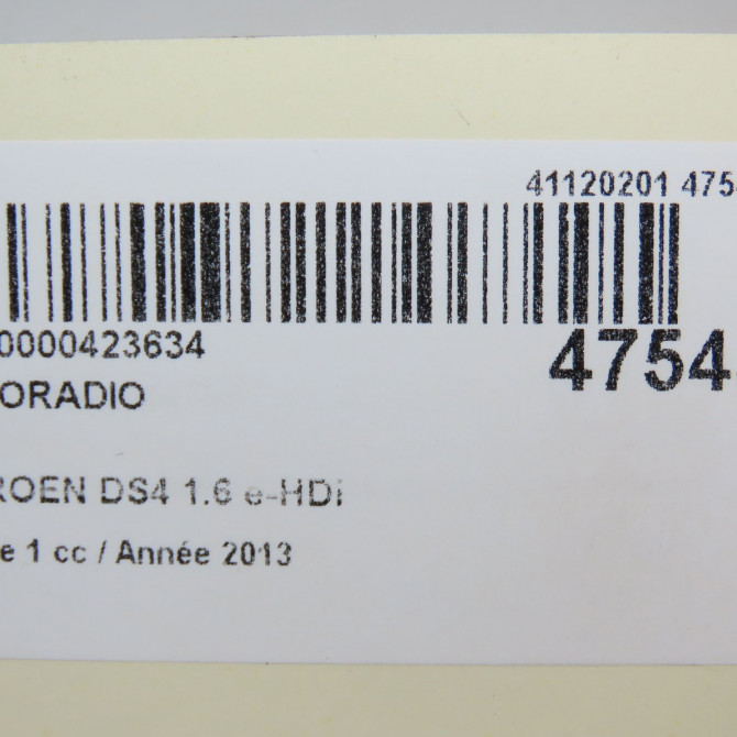 Autoradio occasion CITROEN DS4 Phase 1 01-2011->03-2016 1.6 e-HDi 110ch 1613842680 7