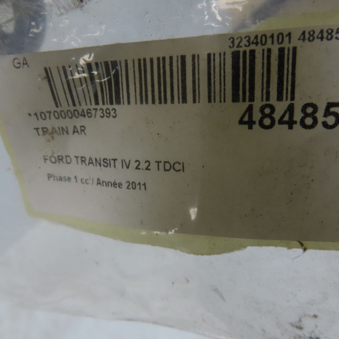 Train arrière occasion FORD TRANSIT IV Phase 1 09-2006->... 2.2 TDCI 110ch 4985047 5