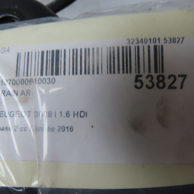 Train arrière occasion PEUGEOT 3008 I Phase 2 11-2013->... 1.6 HDI 120ch 5148W4 6