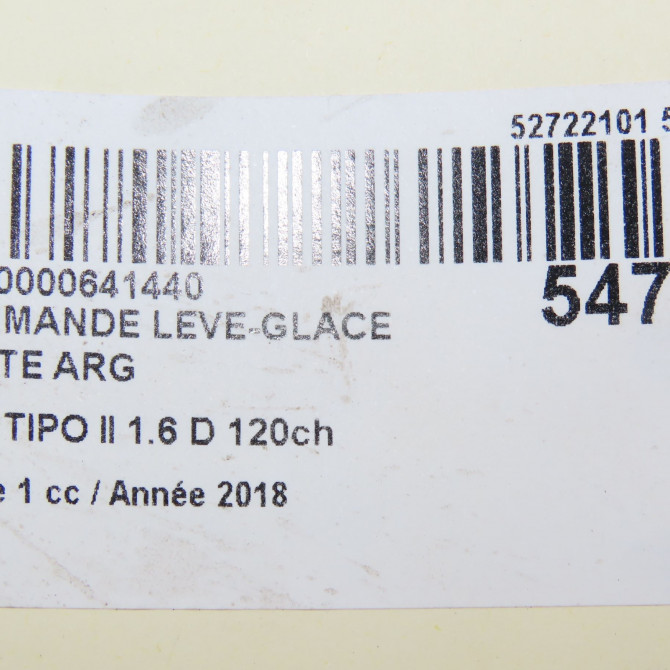 Commande leve-glace porte arrière gauche occasion FIAT TIPO II Phase 1 12-2015->... 1.6 D 120ch 735664632 6