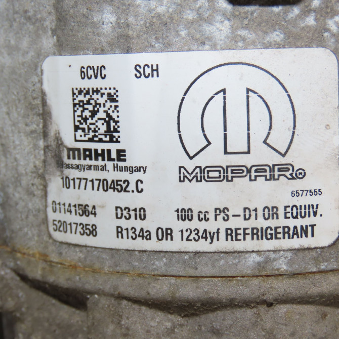 Compresseur air conditionne occasion FIAT TIPO II Phase 1 12-2015->... 1.6 D 120ch 52216789 6