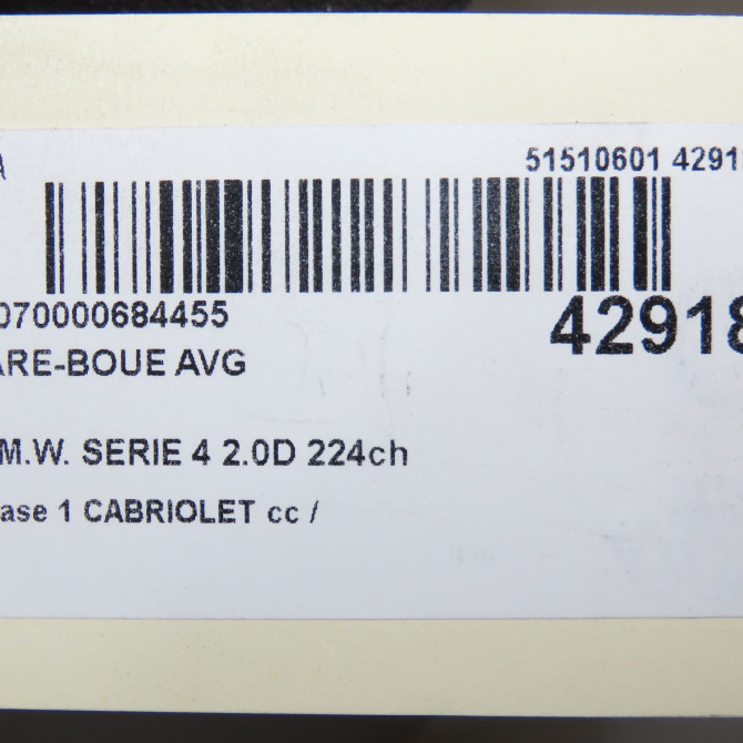 Pare-boue avant gauche occasion  51717260729 3