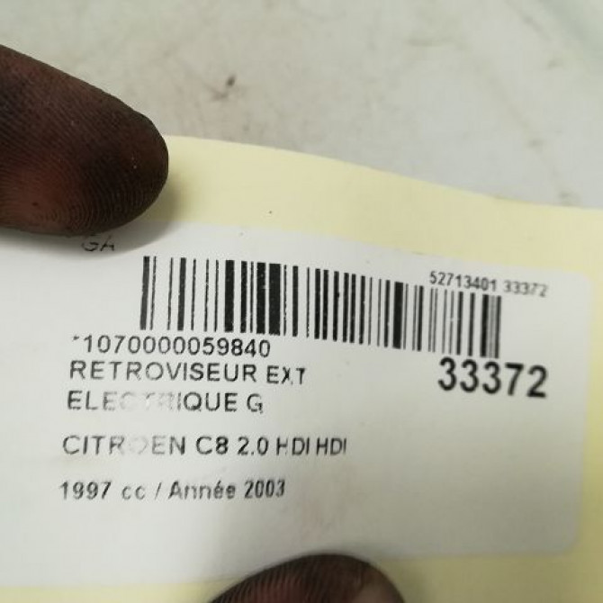 Retroviseur exterieur electrique gauche occasion CITROEN C8 Phase 1 06-2002->... 2.0 HDi 16v 110ch 8153FS 5