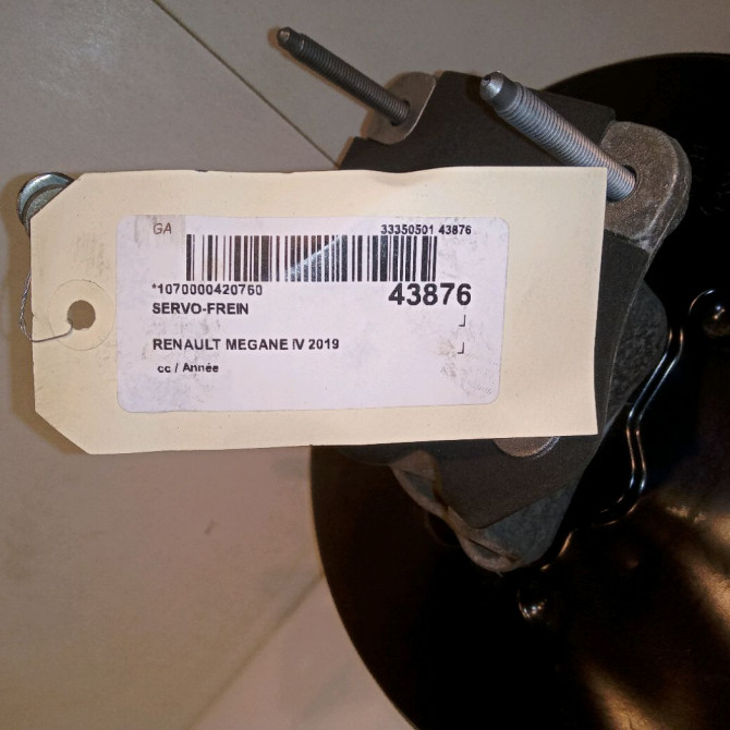 Servo-frein occasion RENAULT MEGANE IV Phase 1 12-2015->... 1.5 DCi 115ch 472105948R 4