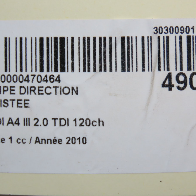Pompe direction assistee occasion AUDI A4 III Phase 1 01-2008->10-2011 2.0 TDI 120ch 8K0145154L 8