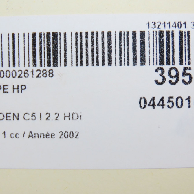 Pompe hp occasion CITROEN C5 I Phase 1 03-2001->09-2004 2.2 HDi 1920AL 7