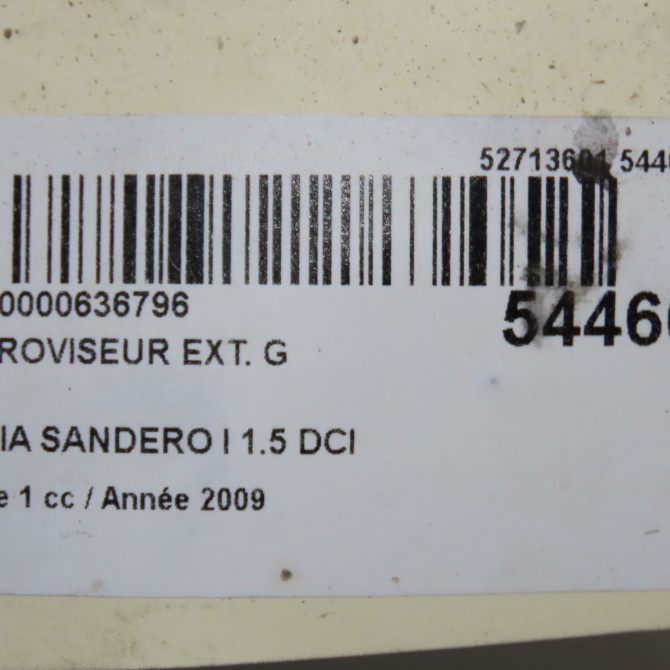 Retroviseur exterieur gauche occasion DACIA SANDERO I Phase 1 06-2008->10-2012 1.5 DCI 70ch 963023121R 5