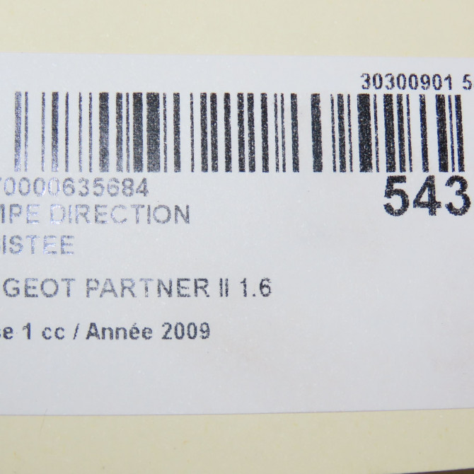 Pompe direction assistee occasion PEUGEOT PARTNER II Phase 1 05-2008->03-2012 1.6 HDI 90ch 4007VR 5