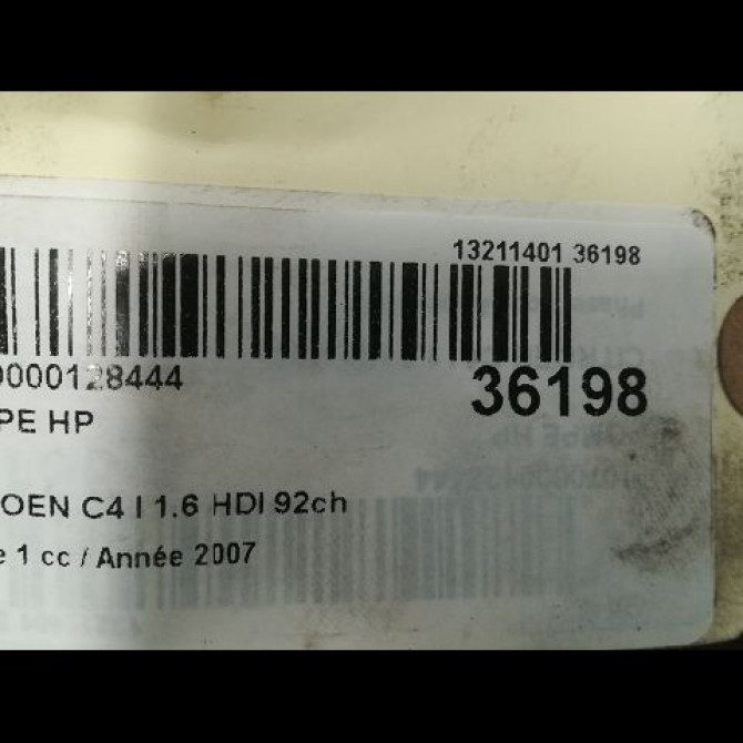 Pompe hp occasion CITROEN C4 I Phase 1 11-2004->07-2008 1.6 HDI 92ch 1920HT 4