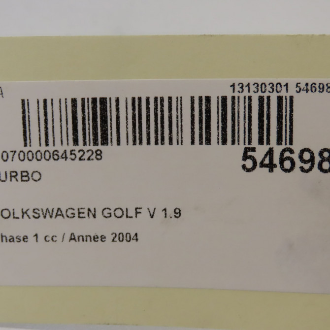 Turbo occasion VOLKSWAGEN GOLF V Phase 1 11-2003->10-2008 1.9 TDI 105ch 38253056E 7