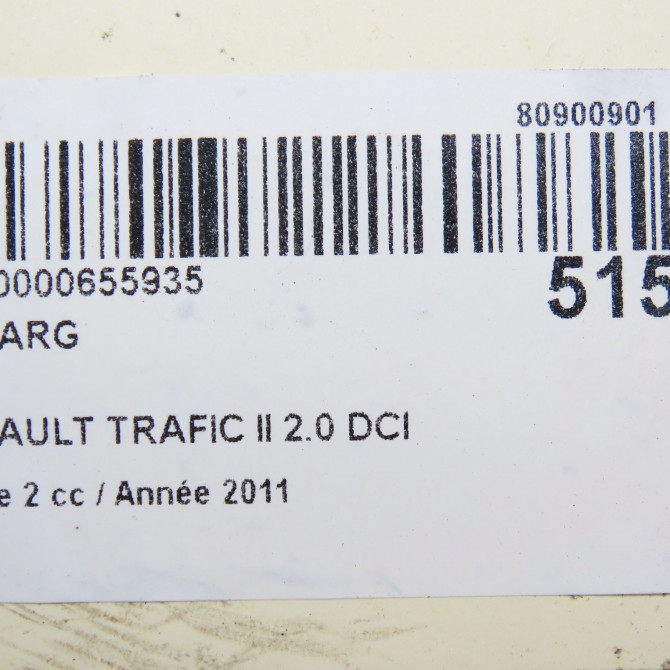 Feu arrière gauche occasion RENAULT TRAFIC II Phase 2 08-2006->... 2.0 DCI 90ch 8200415250 5