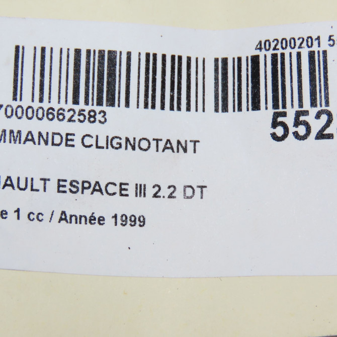 Commande clignotant occasion RENAULT ESPACE III Phase 1 12-1996->09-2002 2.2 DT 6025370888 5