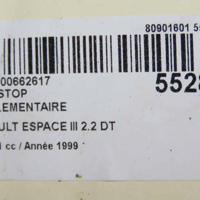Feux stop supplementaire occasion RENAULT ESPACE III Phase 1 12-1996->09-2002 2.2 DT 6025301053 5