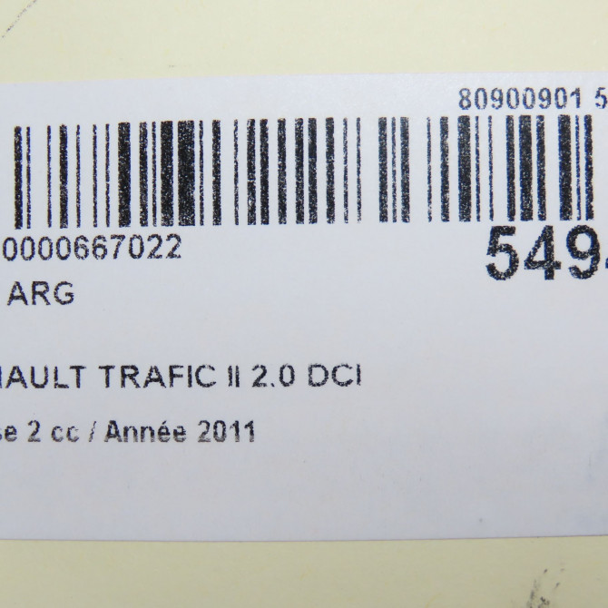 Feu arrière gauche occasion RENAULT TRAFIC II Phase 2 08-2006->... 2.0 DCI 115ch 8200415250 6