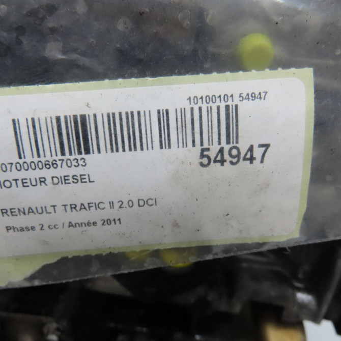 Moteur diesel occasion RENAULT TRAFIC II Phase 2 08-2006->... 2.0 DCI 115ch 8201051485 7