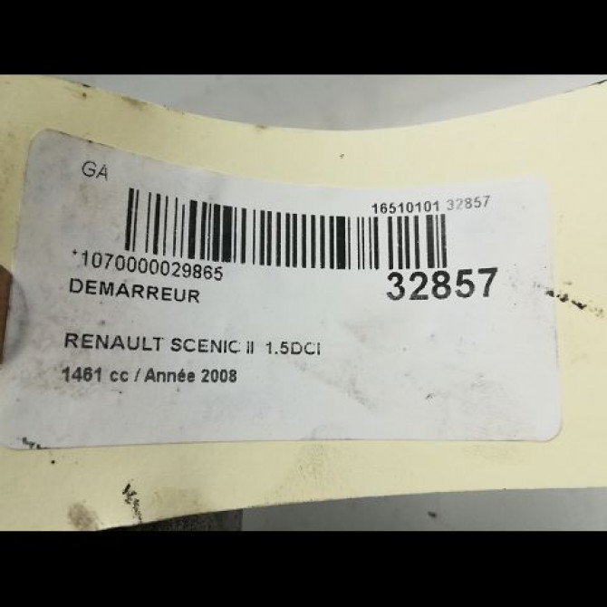 Démarreur occasion RENAULT SCENIC II Phase 1 03-2004->09-2006 1.5 DCI 100ch 233000603R 6