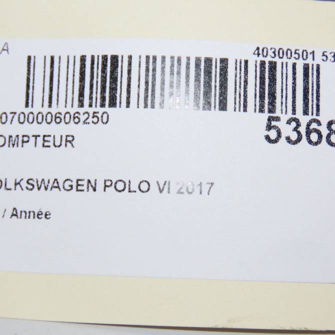 Compteur occasion VOLKSWAGEN POLO VI 6C0920741E 6